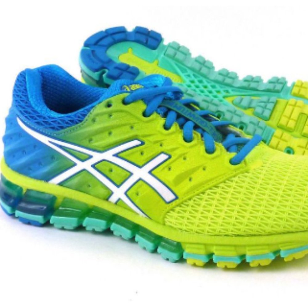 Asics GEL-Quantum 180 Performance Running Shoe, 8.5, Safety Yellow and Blue